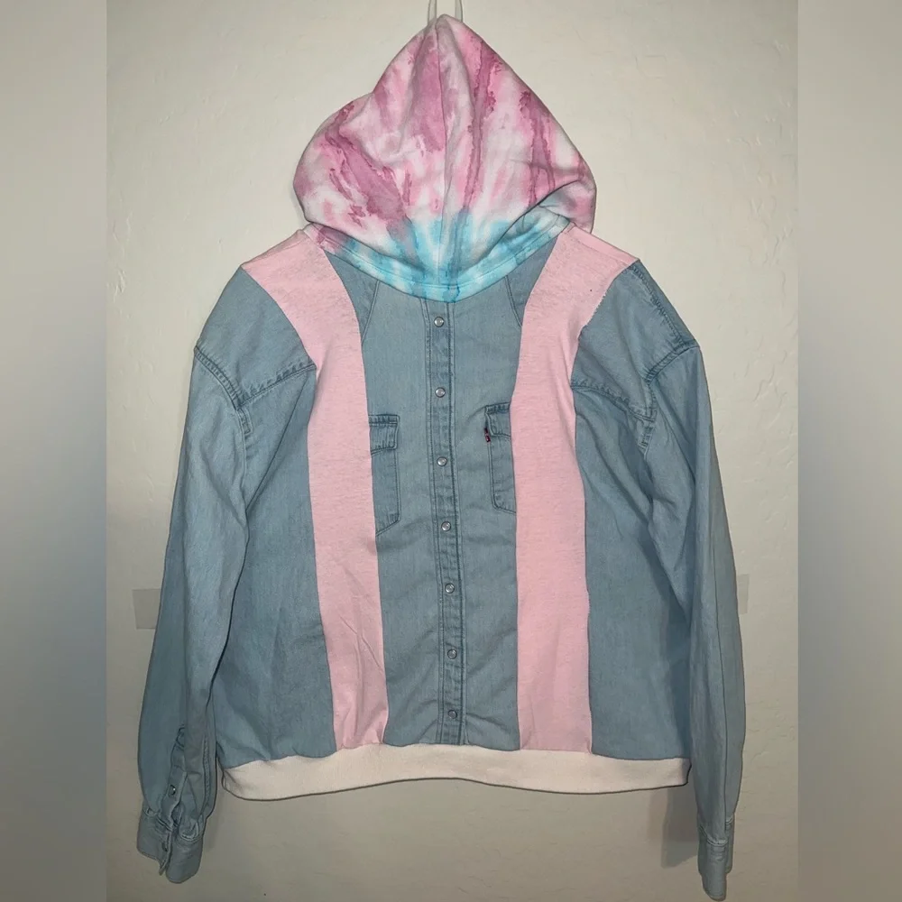 Upcycled Levi’s x Pink Floyd Hoodie S-XL - Picture 2 of 4